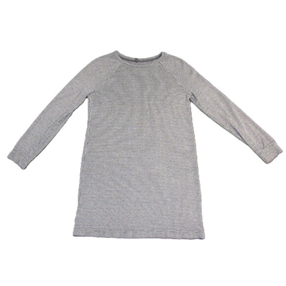 Lou & Grey Houndstooth Sweater Dress Long Sleeve Black White Womens XS Career - Picture 3 of 13